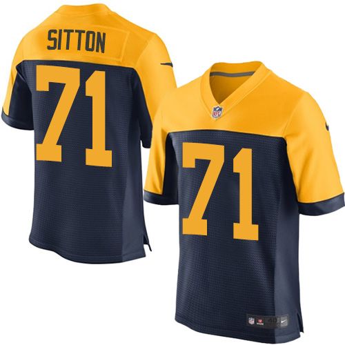  Packers #71 Josh Sitton Navy Blue Alternate Men's Stitched NFL New Elite Jersey
