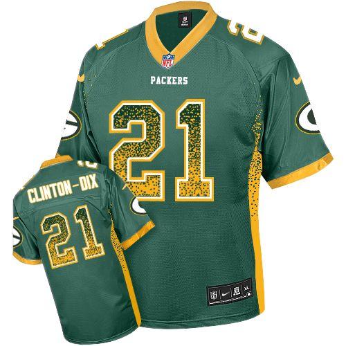  Packers #21 Ha Ha Clinton Dix Green Team Color Men's Stitched NFL Elite Drift Fashion Jersey