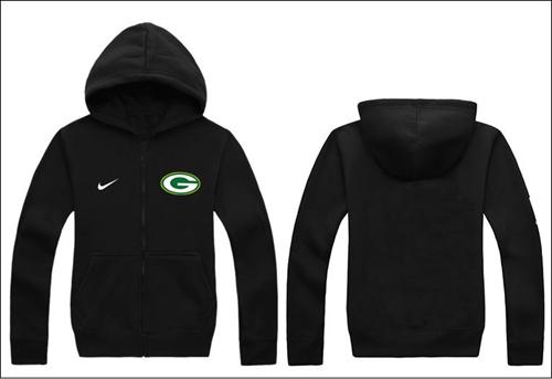  Green Bay Packers Authentic Logo Hoodie Black