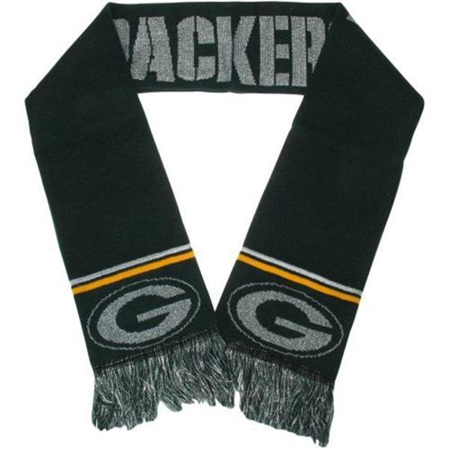 Green Bay Packers Ladies Metallic Thread Scarf Green