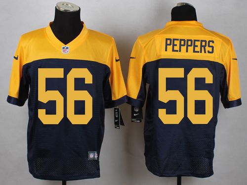  Packers #56 Julius Peppers Navy Blue Alternate Men's Stitched NFL New Elite Jersey