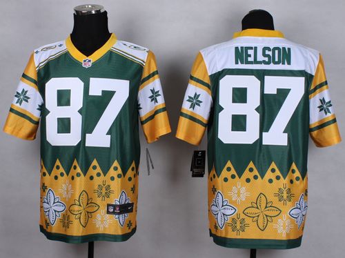  Packers #87 Jordy Nelson Green Men's Stitched NFL Elite Noble Fashion Jersey