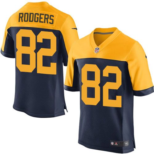  Packers #82 Richard Rodgers Navy Blue Alternate Men's Stitched NFL New Elite Jersey