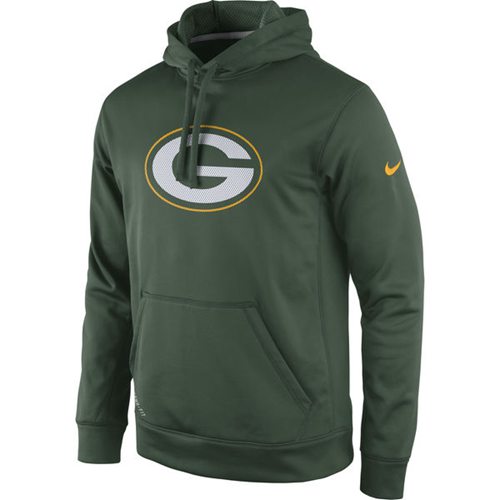 Green Bay Packers  Practice Performance Pullover Hoodie Green
