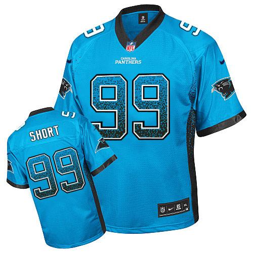  Panthers #99 Kawann Short Blue Alternate Men's Stitched NFL Elite Drift Fashion Jersey