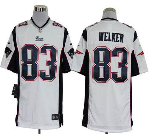  Patriots #83 Wes Welker White Men's Stitched NFL Game Jersey