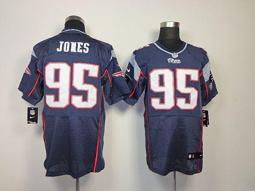  Patriots #95 Chandler Jones Navy Blue Team Color Men's Stitched NFL Elite Jersey