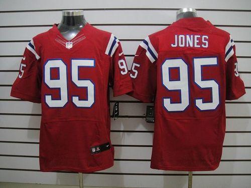  Patriots #95 Chandler Jones Red Alternate Men's Stitched NFL Elite Jersey