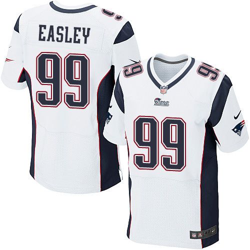  Patriots #74 Dominique Easley White Men's Stitched NFL Elite Jersey
