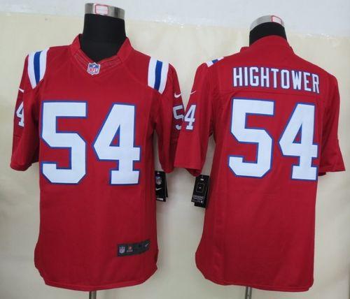  Patriots #54 Dont'a Hightower Red Alternate Men's Stitched NFL Limited Jersey