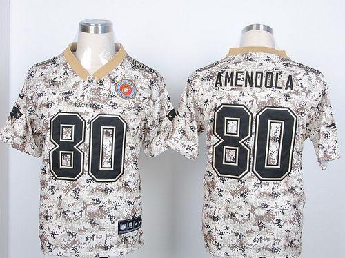  Patriots #80 Danny Amendola Camo USMC Men's Stitched NFL Elite Jersey