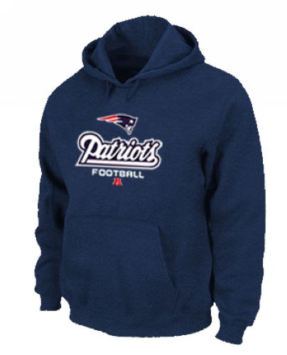 New England Patriots Critical Victory Pullover Hoodie Dark Blue