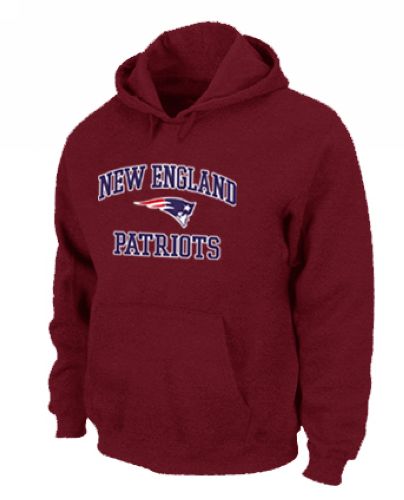 New England Patriots Heart & Soul Pullover Hoodie Red
