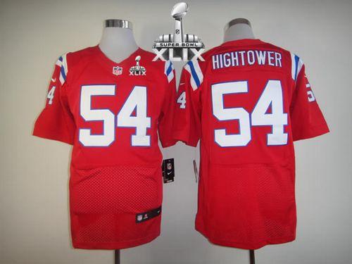  Patriots #54 Dont'a Hightower Red Alternate Super Bowl XLIX Men's Stitched NFL Elite Jersey