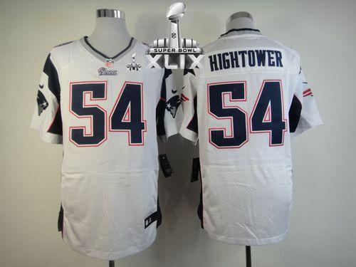 Patriots #54 Dont'a Hightower White Super Bowl XLIX Men's Stitched NFL Elite Jersey