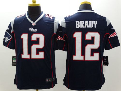  Patriots #12 Tom Brady Navy Blue Team Color Men's Stitched NFL Limited Jersey