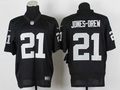  Raiders #21 Maurice Jones Drew Black Team Color Men's Stitched NFL Elite Jersey