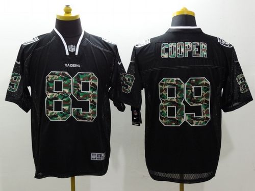  Raiders #89 Amari Cooper Black Men's Stitched NFL Elite Camo Fashion Jersey