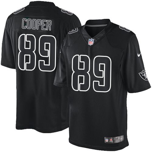  Raiders #89 Amari Cooper Black Men's Stitched NFL Impact Limited Jersey