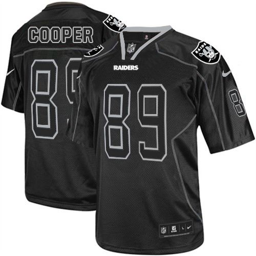  Raiders #89 Amari Cooper Lights Out Black Men's Stitched NFL Elite Jersey