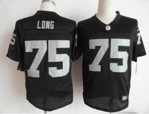  Raiders #75 Howie Long Black Team Color Men's Stitched NFL Elite Jersey