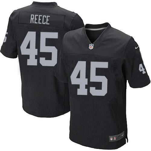  Raiders #45 Marcel Reece Black Team Color Men's Stitched NFL Elite Jersey