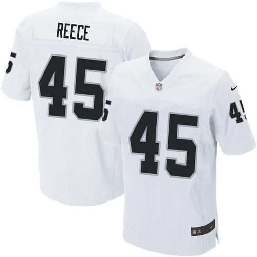  Raiders #45 Marcel Reece White Men's Stitched NFL Elite Jersey