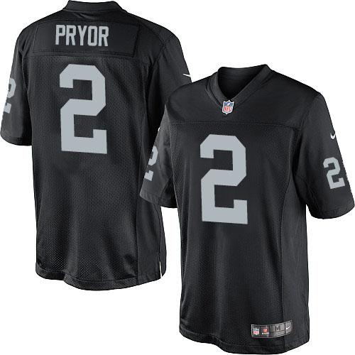  Raiders #2 Terrelle Pryor Black Team Color Men's Stitched NFL Limited Jersey