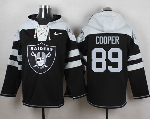  Raiders #89 Amari Cooper Black Player Pullover NFL Hoodie