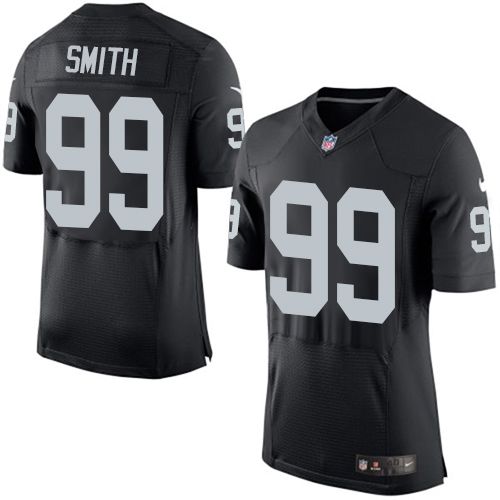  Raiders #99 Aldon Smith Black Team Color Men's Stitched NFL New Elite Jersey