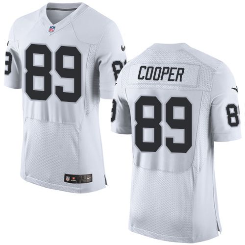  Raiders #89 Amari Cooper White Men's Stitched NFL New Elite Jersey