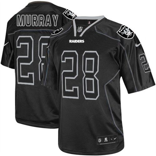  Raiders #28 Latavius Murray Lights Out Black Men's Stitched NFL Elite Jersey