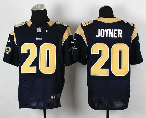  Rams #20 Lamarcus Joyner Navy Blue Team Color Men's Stitched NFL Elite Jersey
