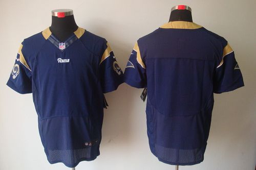  Rams Blank Navy Blue Team Color Men's Stitched NFL Elite Jersey