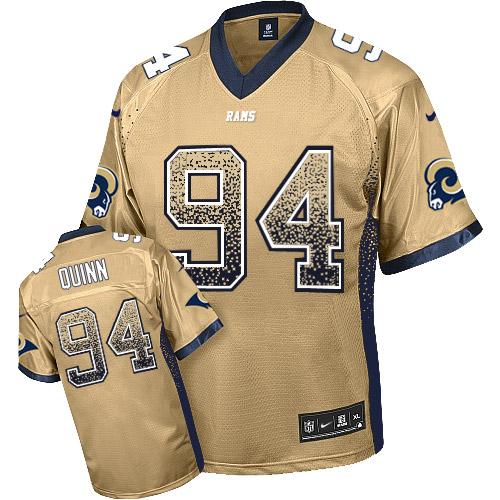  Rams #94 Robert Quinn Gold Men's Stitched NFL Elite Drift Fashion Jersey