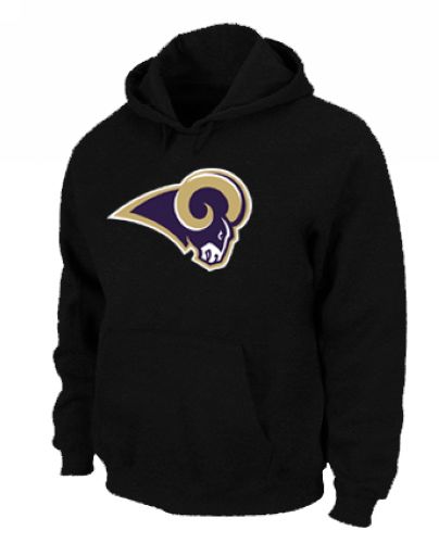 St.Louis Rams Logo Pullover Hoodie Black