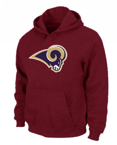 St.Louis Rams Logo Pullover Hoodie Red