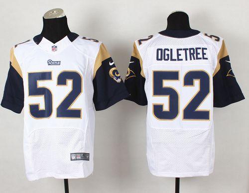  Rams #52 Alec Ogletree White Men's Stitched NFL Elite Jersey