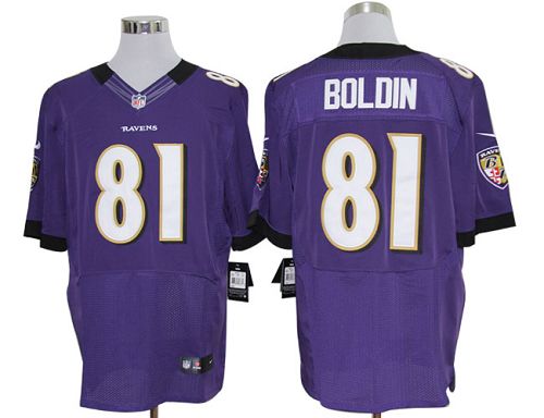  Ravens #81 Anquan Boldin Purple Team Color Men's Stitched NFL Elite Jersey