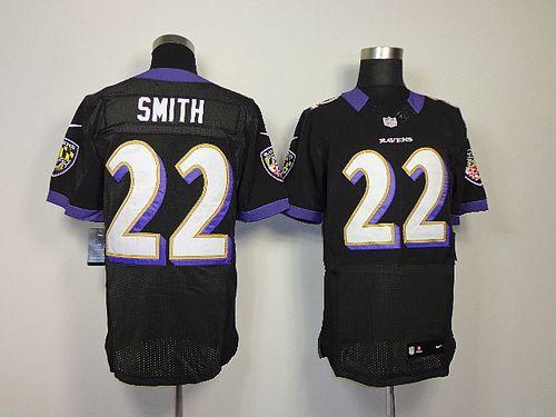  Ravens #22 Jimmy Smith Black Alternate Men's Stitched NFL Elite Jersey