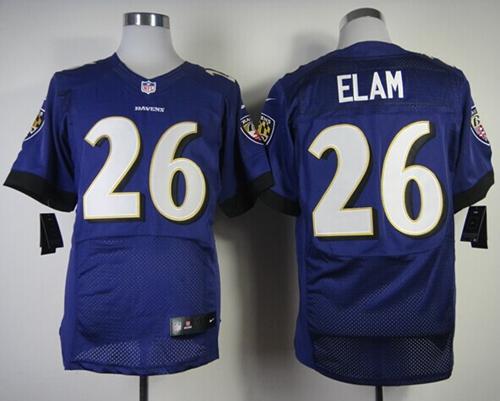  Ravens #26 Matt Elam Purple Team Color Men's Stitched NFL New Elite Jersey
