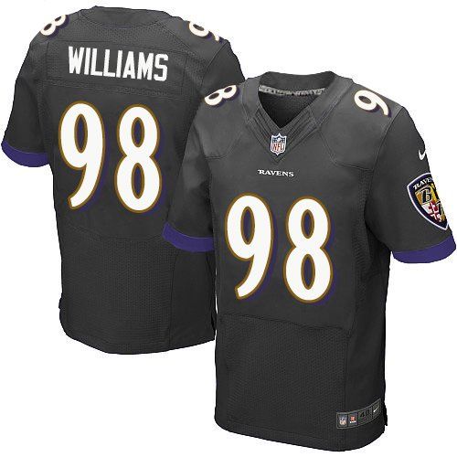  Ravens #98 Brandon Williams Black Alternate Men's Stitched NFL New Elite Jersey