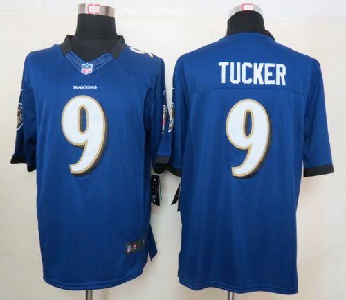  Ravens #9 Justin Tucker Purple Team Color Men's Stitched NFL Limited Jersey