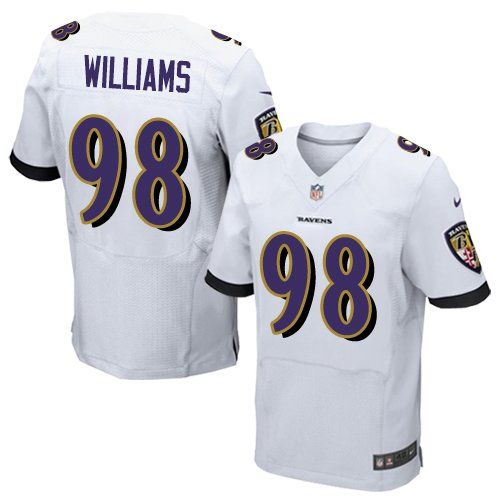  Ravens #98 Brandon Williams White Men's Stitched NFL New Elite Jersey