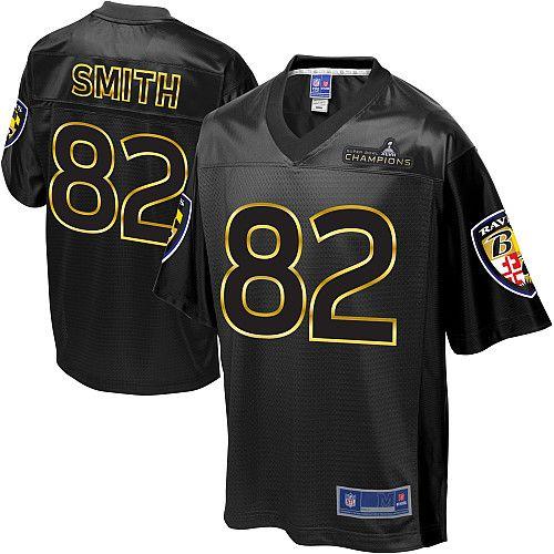  Ravens #82 Torrey Smith Black Super Bowl XLVII Champions Men's Stitched NFL Elite Jersey