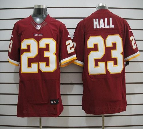  Redskins #23 DeAngelo Hall Burgundy Red Team Color Men's Stitched NFL Elite Jersey