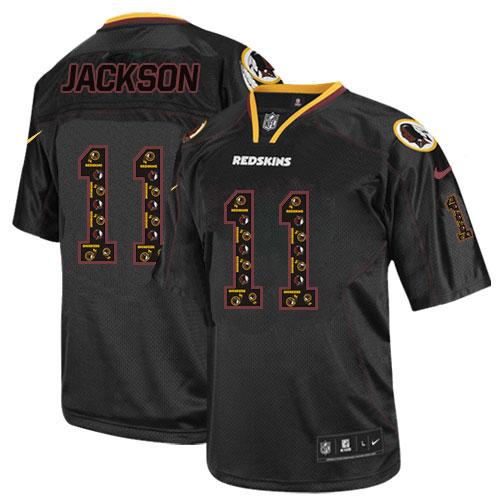  Redskins #11 DeSean Jackson New Lights Out Black Men's Stitched NFL Elite Jersey