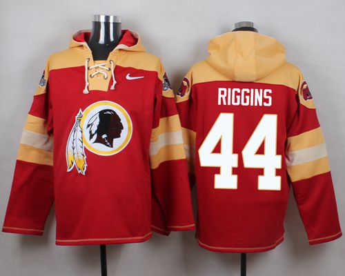  Redskins #44 John Riggins Burgundy Red Player Pullover NFL Hoodie