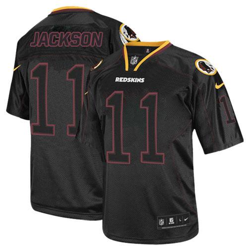  Redskins #11 DeSean Jackson Lights Out Black Men's Stitched NFL Elite Jersey