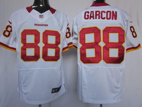  Redskins #88 Pierre Garcon White Men's Stitched NFL Elite Jersey